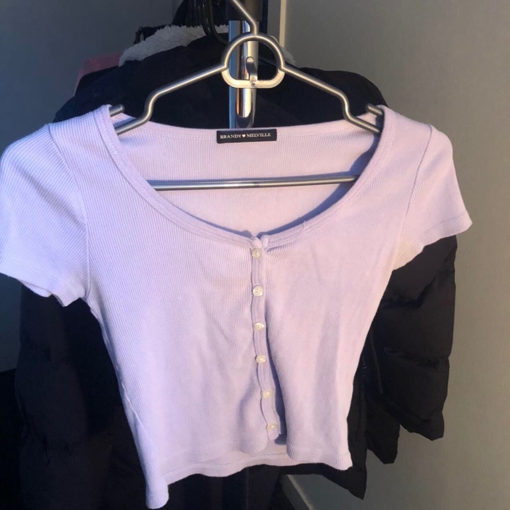 BRANDY LAVENDER BUTTON DOWN